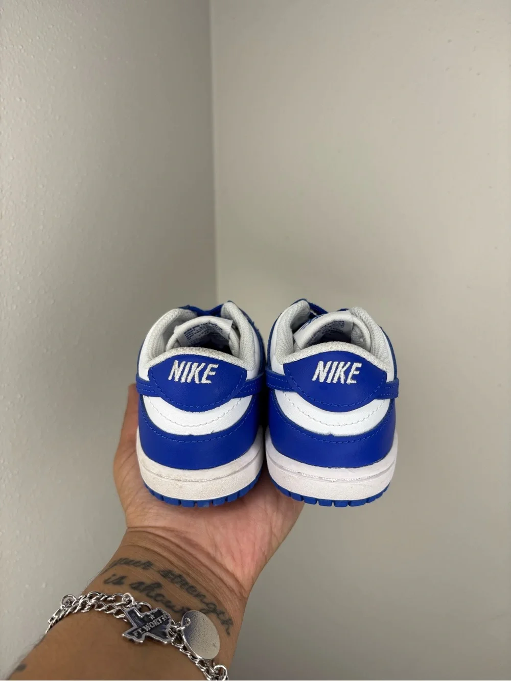 Nike Dunk Low Kids Royal Blue and White Low-Top Sneakers